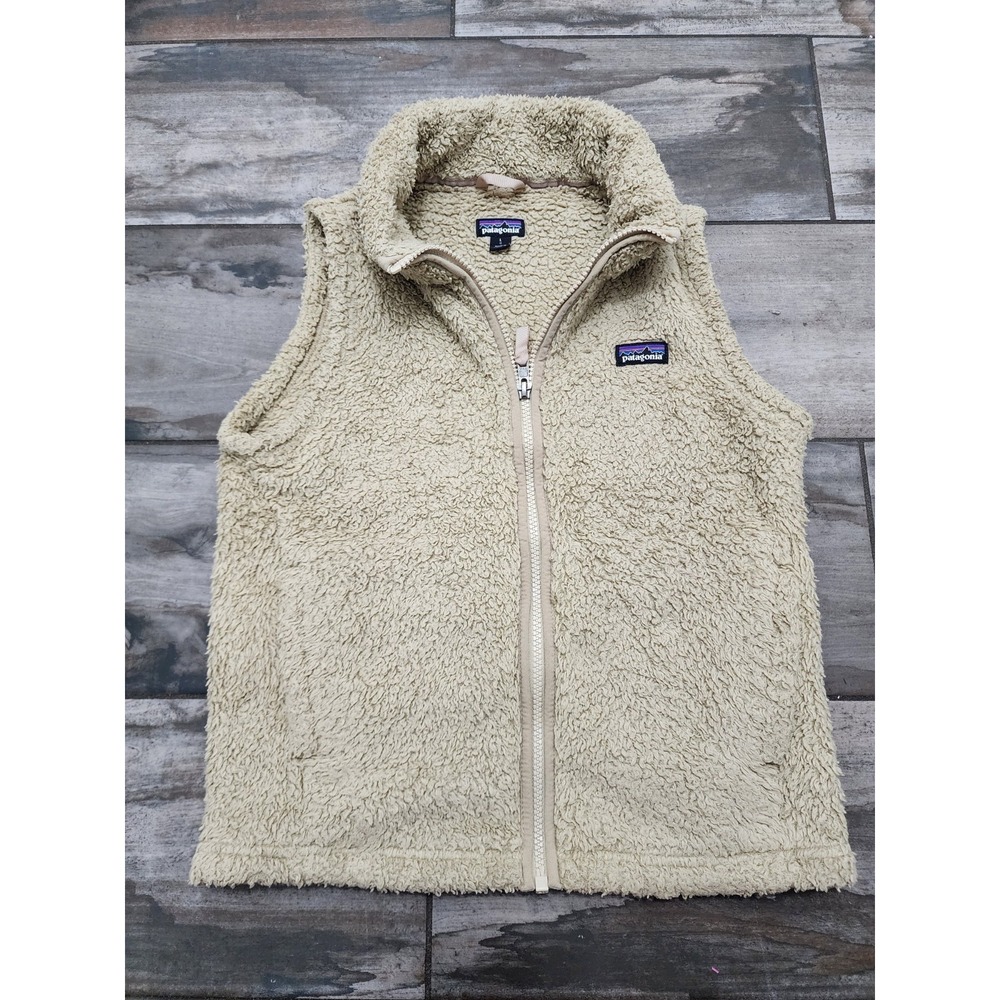 PATAGONIA Girls Los Gatos Fleece Full Zip Vest 65490 Pink Size L (12)